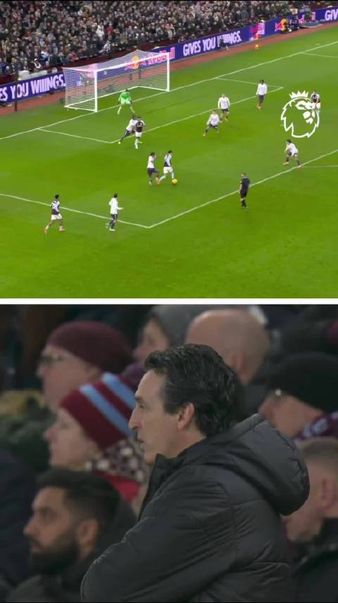 维拉2比1胜曼联创10连胜，埃梅里脱衣庆祝