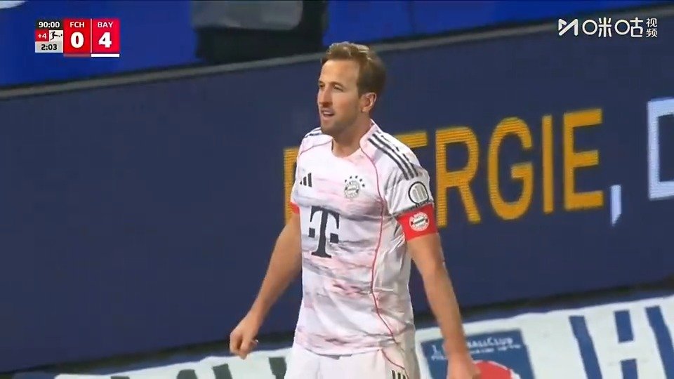 凯恩创德甲百球纪录，拜仁4-0大胜海登海姆