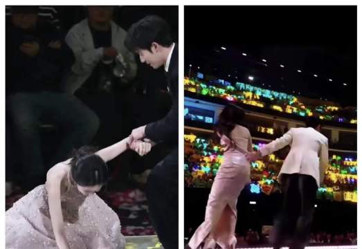 孟子义再摔跤引白鹿丞磊同步回头，四人碰头大笑