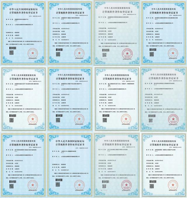 部分软件著作权证书（1）