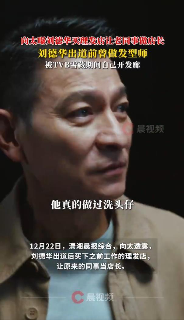 向太陈岚爆料：刘德华出道后买下之前工作的理发店，让原来的同事当店长