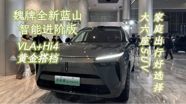 魏牌全新蓝山智能进阶版 VLA+Hi4 黄金搭档 大六座SUV 家庭出行好选择
