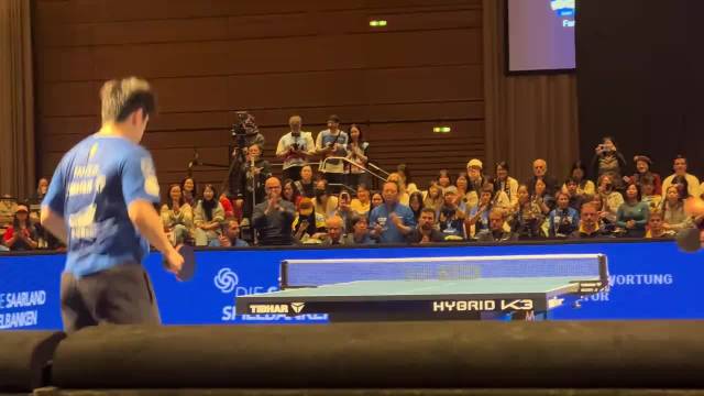 vip第一排视角看樊振东打球真的好清晰 他的实力在德甲独一档