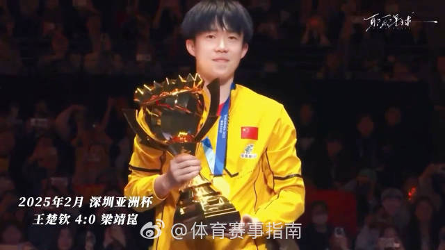 王楚钦2025年横扫六项男单冠军