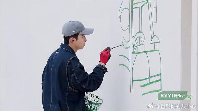 赵小童为少年之家创作十个勤天墙绘