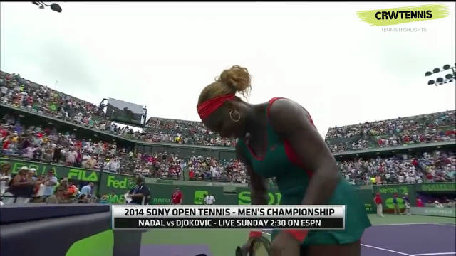 2014迈阿密决赛 巅峰小威是娜姐过不去的坎