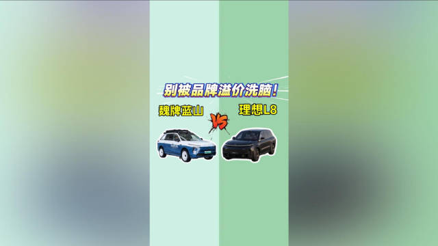 魏牌蓝山VS理想L8：别被品牌溢价洗脑