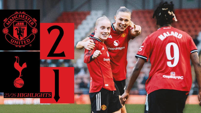 帕克破门罗尔弗制胜，曼联女队2-1逆转热刺晋级联赛杯四强