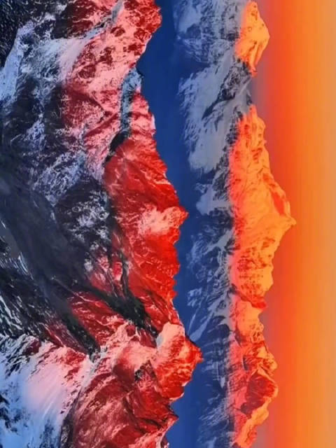 晚安！梅里雪山日照金山简直绝美