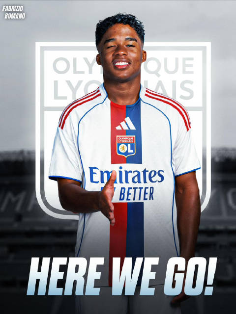 皇马前锋恩德里克租借里昂，身穿9号球衣