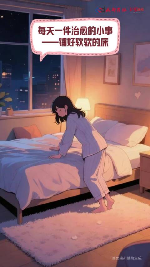 铺好软软的床