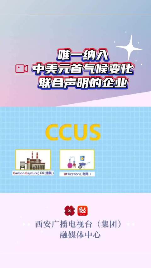 唯一纳入中美元首气候变化联合声明的企业