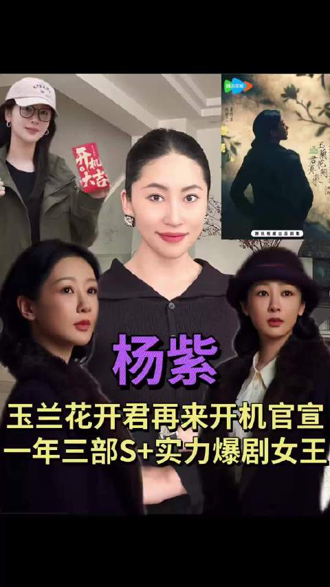 杨紫新剧《玉兰花开君再来》开机，剧照展温婉坚定气场