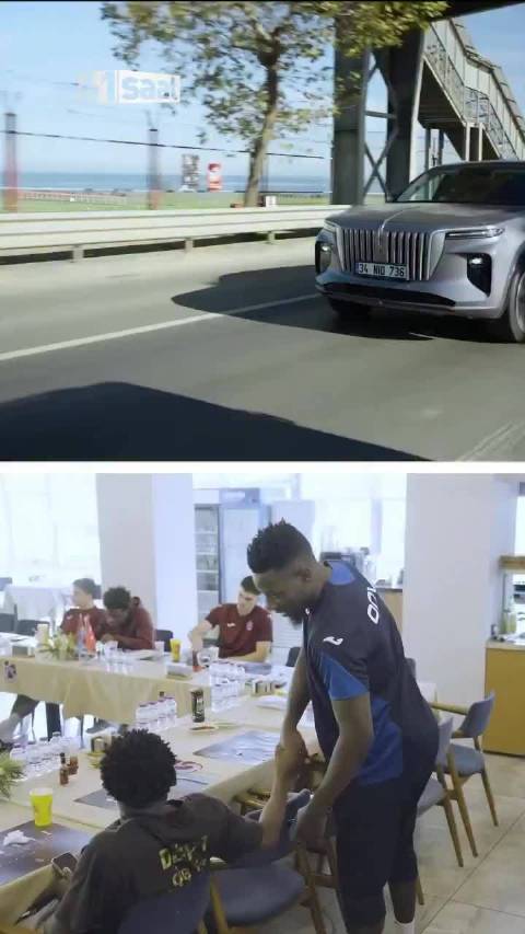 奥纳纳驾驶红旗E-HS9亮相特拉布宗体育短片