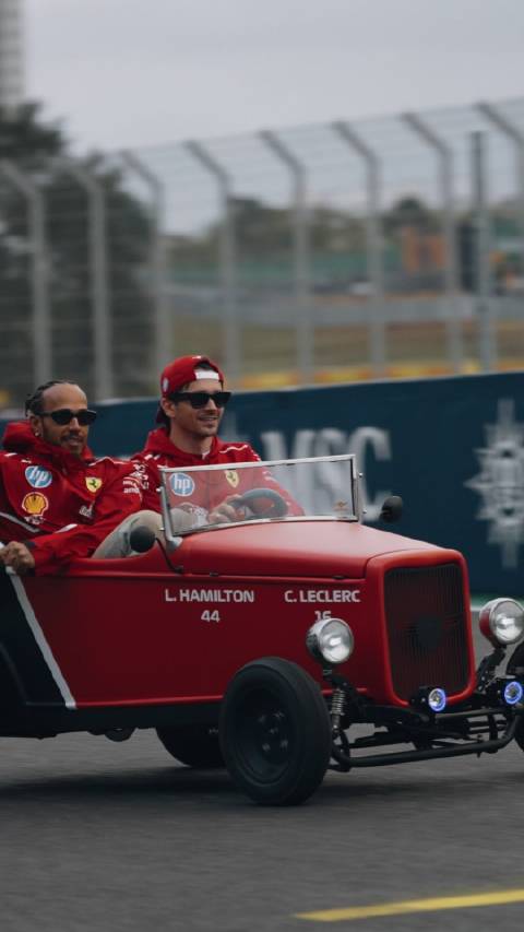 圣保罗的快乐回忆 夏尔刘易斯的车手巡游欢乐瞬间