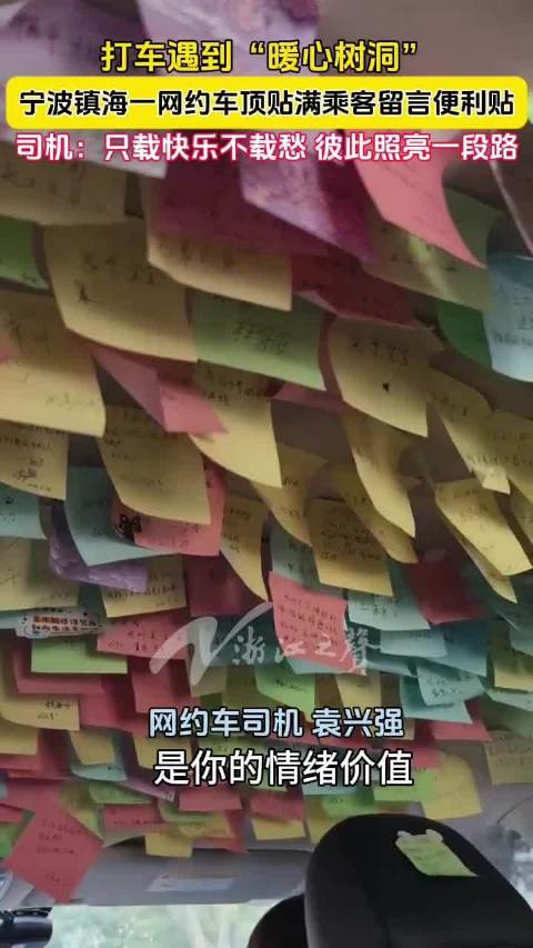 一坐上去都是故事！在宁波打车遇到暖心树洞