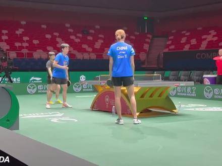 王楚钦孙颖莎成都混团世界杯 王楚钦孙颖莎混双训练