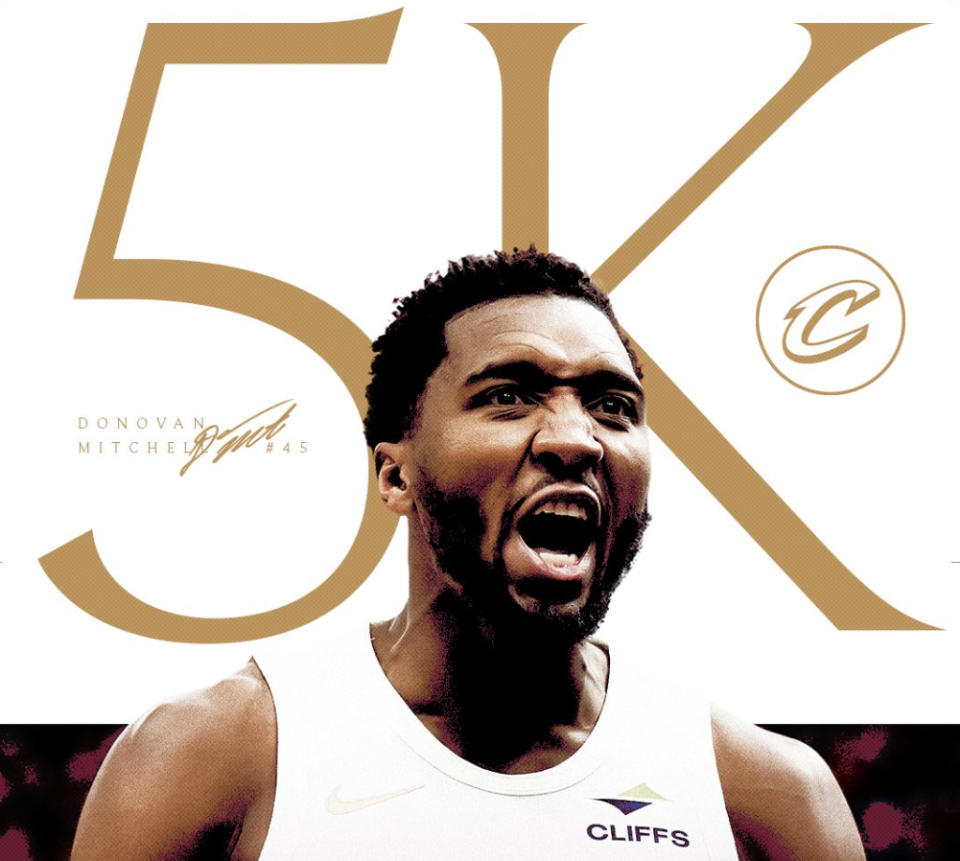 里程碑！米切尔生涯总进球数突破5000球大关