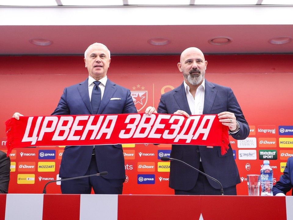 官方：国米名宿斯坦科维奇生涯第二次执教贝尔格莱德红星