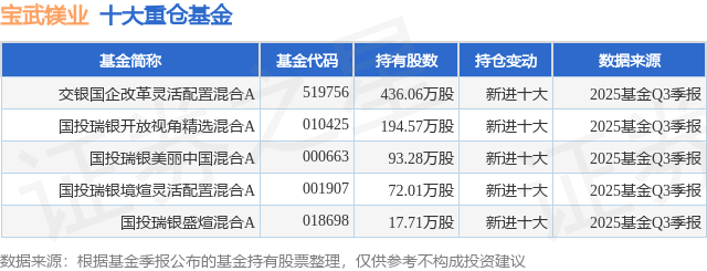 12月23日宝武镁业涨5.41%，交银国企改革灵活配置混合A基金重仓该股