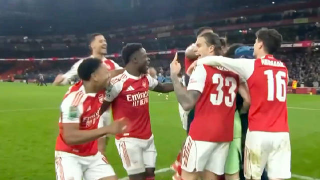 阿森纳点球9比8淘汰水晶宫晋级联赛杯四强