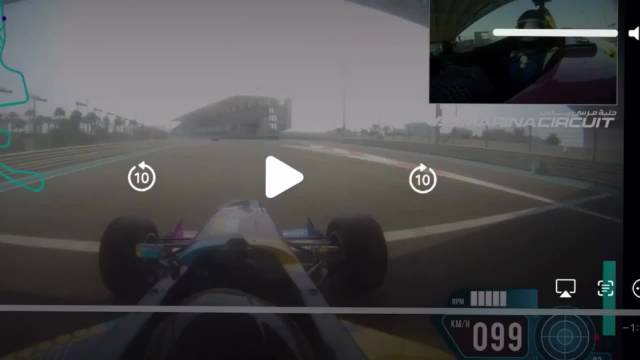 “雏鹰”乌马尔·努尔马戈梅多夫（Umar Nurmagomedov）驾驶F1赛车