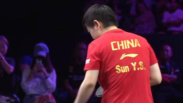 来自孙颖莎的压迫感，孙颖莎