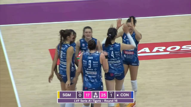 朱婷原地起跳大调攻 超级无敌帅！