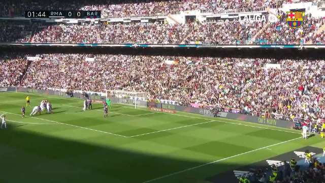 8年前的今天巴萨在伯纳乌3比0皇马