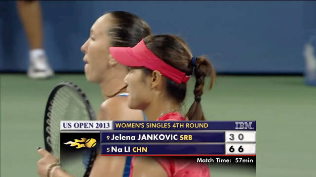 李娜完胜扬科维奇晋级美网八强