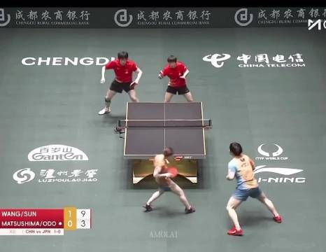 松岛情绪崩溃难敌莎莎，王楚钦强势击败大藤沙月