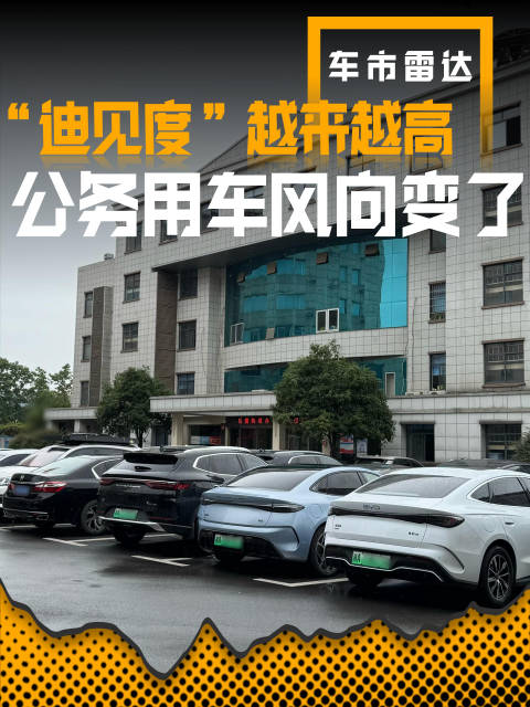 公务用车市场风向变，政府大院停车场清一色更换比亚迪