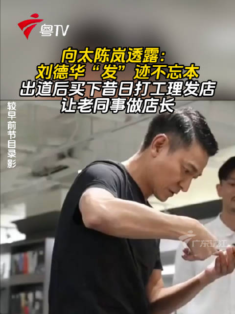 向太陈岚透露：刘德华“发”迹不忘本