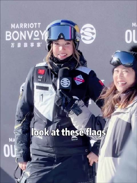 谷爱凌的滑雪视觉盛宴