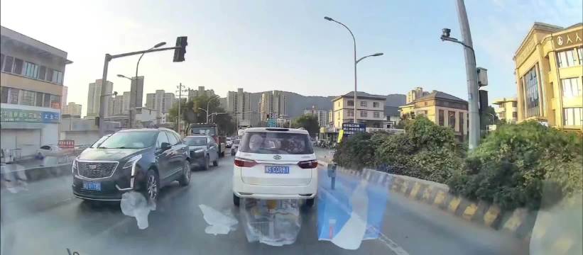 白色宝马逆行，视频车不带一丝忧郁的，应该没责任吧？