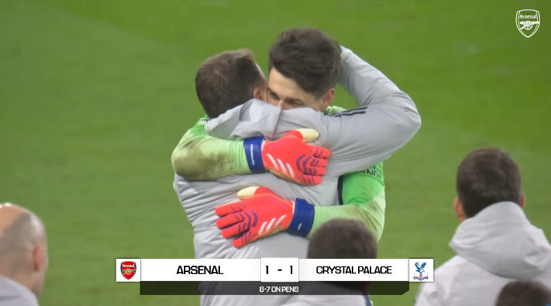 阿森纳官方放送，再次回味完整点球大战：阿森纳vs水晶宫