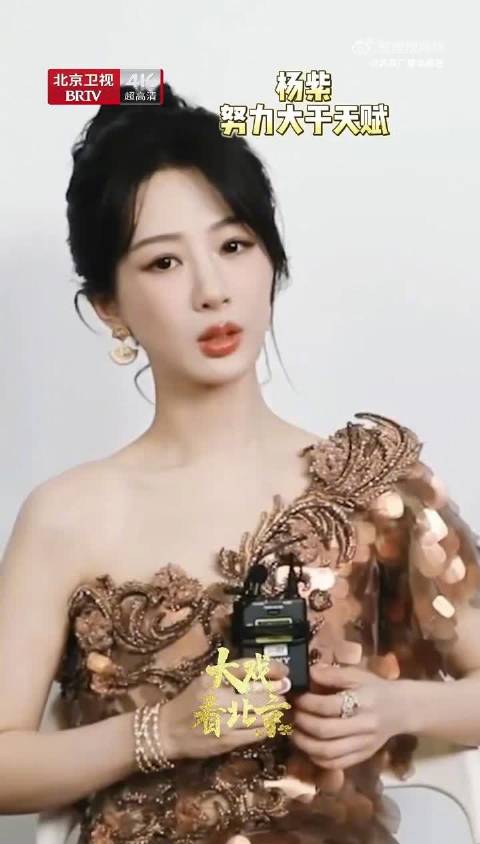 杨紫谈演戏称努力大于天赋
