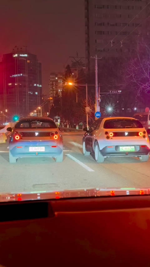 萤火虫车主太有才了，下班路上看见两只萤火虫路上玩上了石头剪刀布