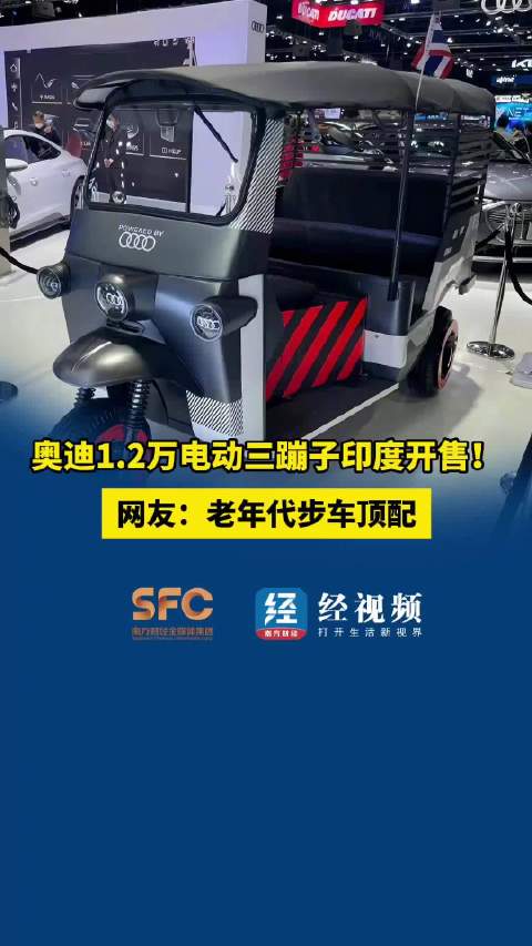 奥迪1.2万电动三蹦子印度开售！网友：老年代步车顶配