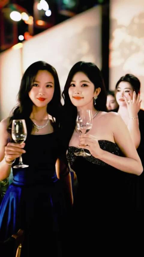 白鹿红酒杯名场面演绎豪门千金霸气