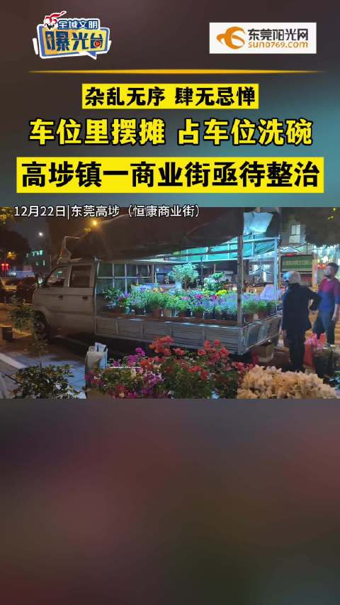 东莞一路段多车违停致通行困难，货车司机担忧剐蹭