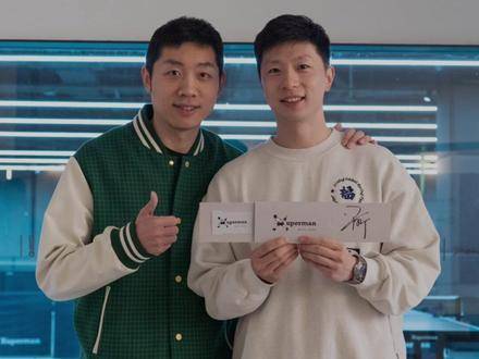 携手征战过无数赛场，而在这片球台前，却涌动着更多纯粹的欢愉与热爱！