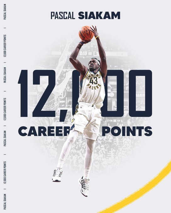 里程碑！西亚卡姆生涯总得分达到12000分