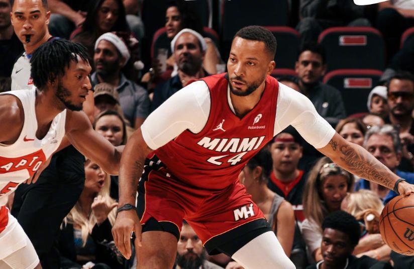 巴恩斯27+8+4完爆阿德巴约，热火三大核心打铁，猛龙终结2连败