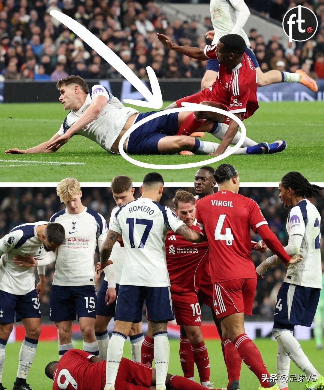 斯洛特怒斥热刺鲁莽铲球！利物浦1.4亿标王赛季报销