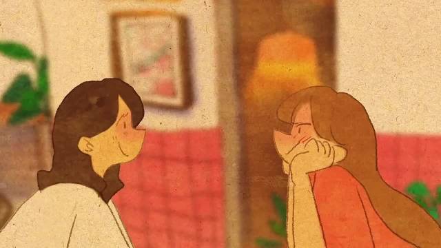 真心相爱两人不惧眼光默默陪伴一生