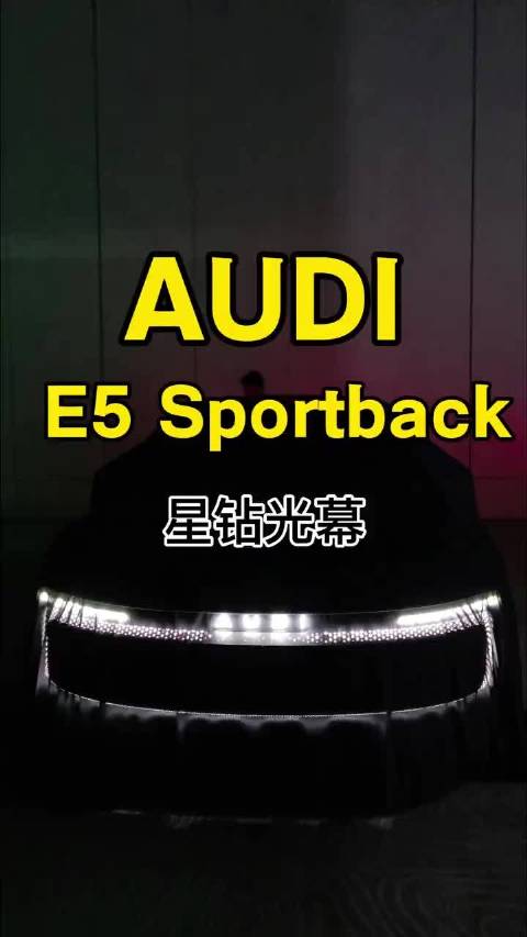 奥迪E5星钻光幕如呼吸灯般舒缓迎宾
