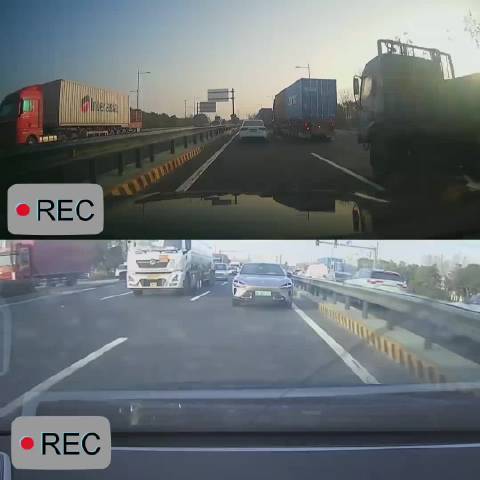 前车急刹货车突袭,小米YU7稳稳刹停