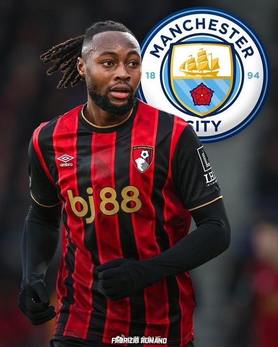 曼城本周全力谈判伯恩茅斯前锋塞梅尼奥，解约金6500万英镑