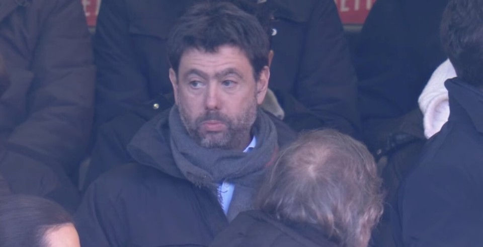 前尤文主席阿涅利现身圣西罗球场，观看了米兰和维罗纳的比赛